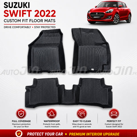 Suzuki Swift 2022-2025 TPE Floor Mats Premium