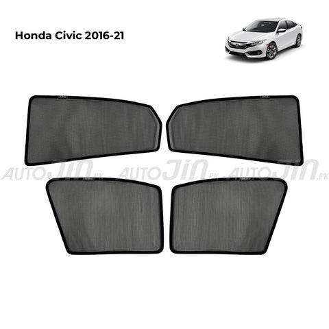 Honda Civic 2016-2021 Magnetic Window Sun Shades - 4 Pcs
