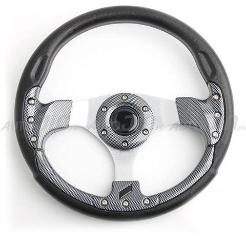 Universal Steering Wheel 13 inch Carbon Black