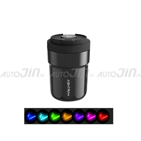 Car Cigarette Ashtray RGB 7 Color LED Light