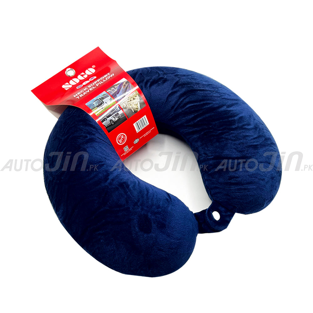 Sogo U-Shaped Velvet Neck Support Pillow for Travel, Sleeping Rest, Car, Home & Office Pack of 1