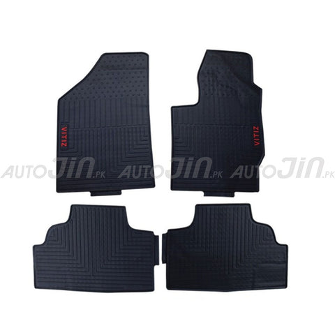 Toyota Vitz  2018-22 Latex Imported Rubber Floor Mats Black