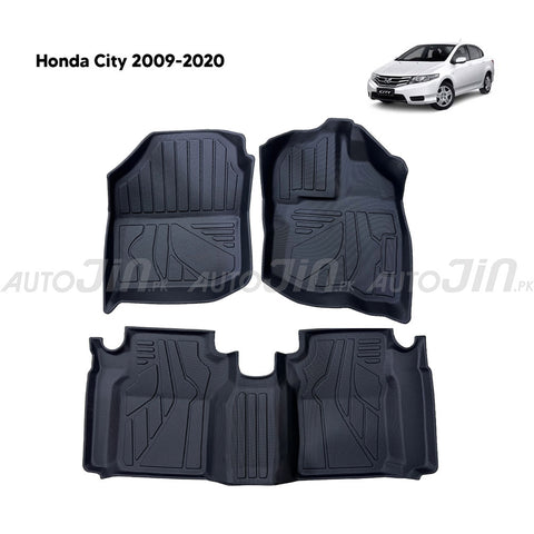 Honda City 2009-2020 TPE Floor Mats Premium