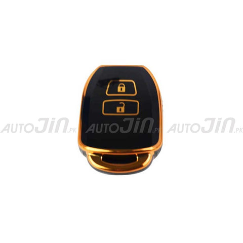 Exclusive Gold-Line Toyota Aqua 2018-22 TPU Key Cover