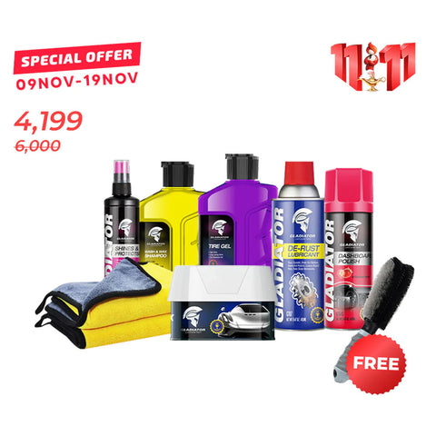 Gladiator Car Cure Kit - Pack Of 8