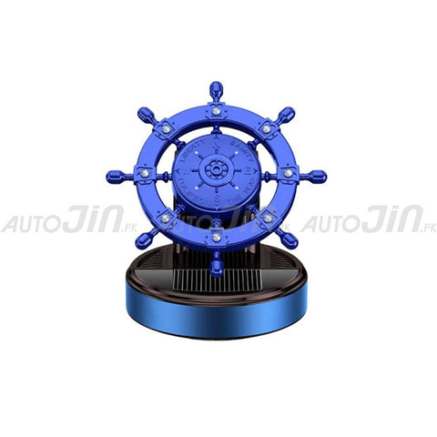 Ship Wheel Solar Rotation Air Freshener - Multi