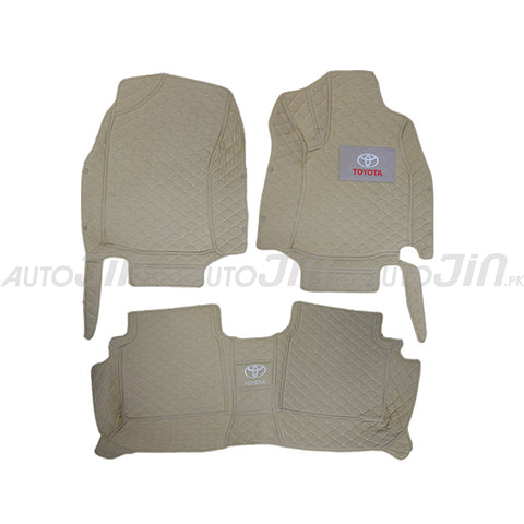 Sogo Quality 7D Toyota Corolla Mats - Beige And Beige 2014-22