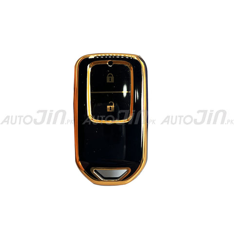 Exclusive Gold-Line Honda Vezel TPU Key Cover 2013-20