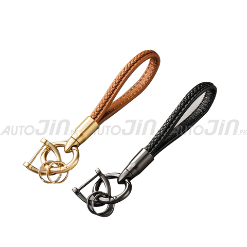 Handmade Leather Keychain - Multi