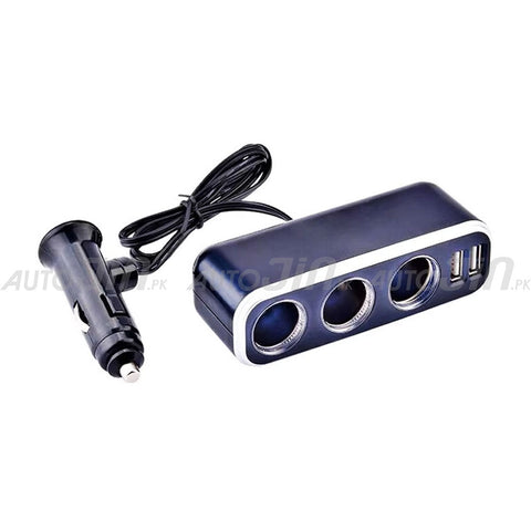 Universal Car Cigarette Lighter Adapter illuminant Sockets 3.1A Output Dual USB Ports DC 12V/24V