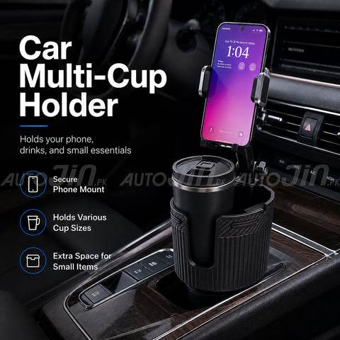 Universal 2 in 1 Car Cup Holder & Stand Mobile Holder