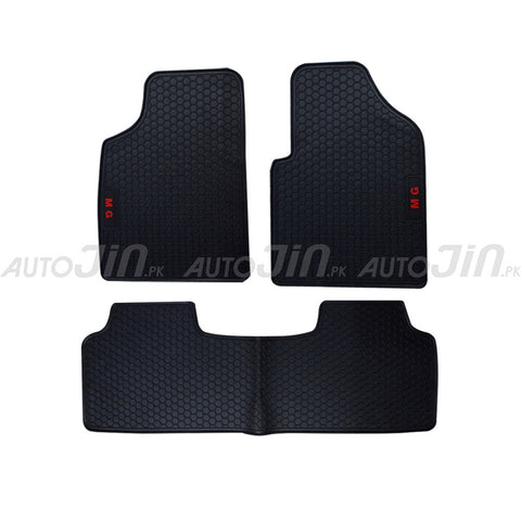 MG HS Latex Imported Rubber Floor Mats Black 2021-21