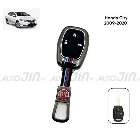 Honda City 2018-2020 Key Cover With Metal Shell 3 Button