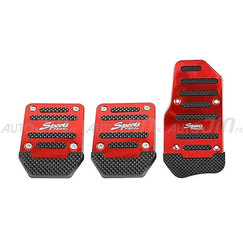 Aluminum Alloy Pedal Pads For Manual (Red)