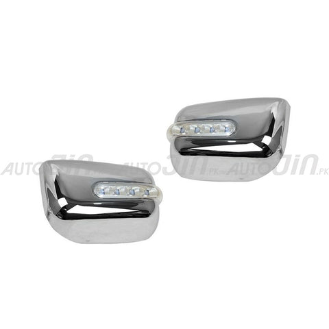 Toyota Hilux Vigo Side Mirror Cover Chrome with LED