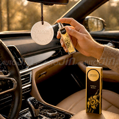Areon Ceramic Disc Perfume - Vanilla Black - 20ml