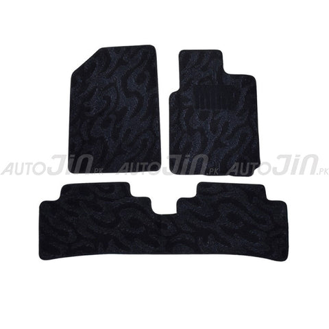 Sogo Kia Picanto 2019-22 Floor Carpet Mats Black - 3pcs