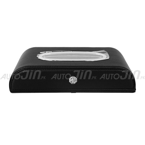 High Quality Tissue Box for Car - MG Logo - PU Leather - Black