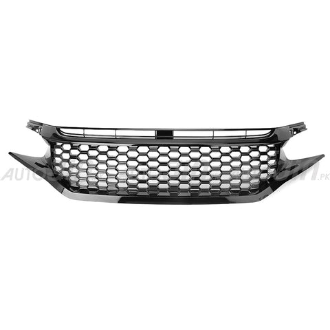 Honda Civic 2016-21 Front Grill Glossy Black