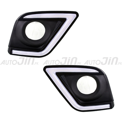 Toyota Hilux Revo Fog Lamp DRL Covers - Model 2016-2020