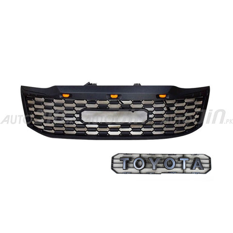 Toyota Hilux Vigo 2012-14 Front Mesh Grille ABS Black