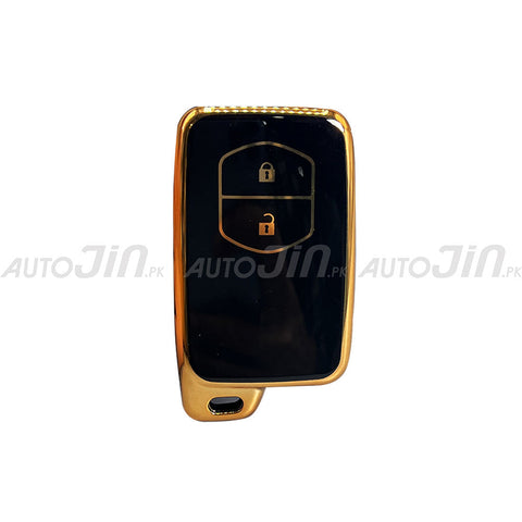 Exclusive Gold-Line Toyota Aqua Key Cover