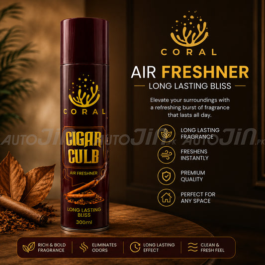 Coral Air Freshener Cigar Club - 300ML - Car, Room & Office 1000