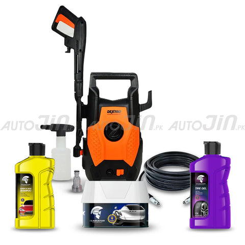 Dextro DX-110 Turbo Pressure Washer - 110 Bar With Gladiator Shampoo - Gladiator Tire Gel & Gladiator HardWax- Deal 3