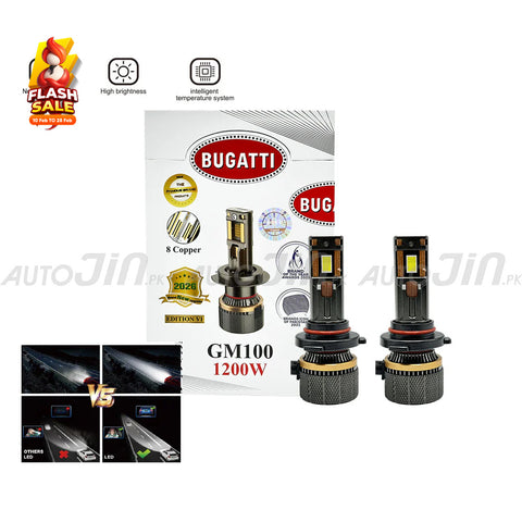 SOGO Bugatti GM100 Car Led Headlight 1200W 12000LM 6500K