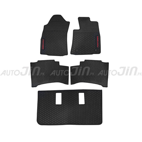 Toyota Fortuner 2016-20 Rubber Floor Mats Black