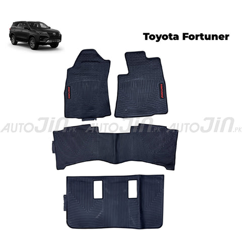 Toyota Fortuner 2016-2025 Latex Imported Rubber Floor Mats