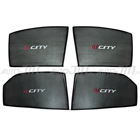 Honda City 2004-07 High Quality Sunshades with Logo