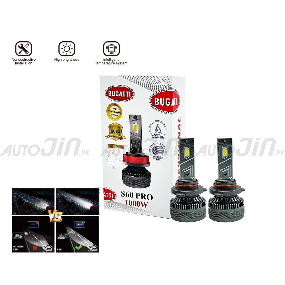 SOGO Bugatti S60 PRO Car Led Headlight 1000W 10000LM 6500K