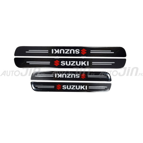 Suzuki Logo Carbon Fiber Sill Protector