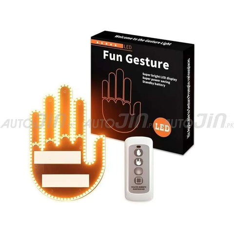 Finger Gesture Light with Remote Finger Light LED Car Back Window Sign