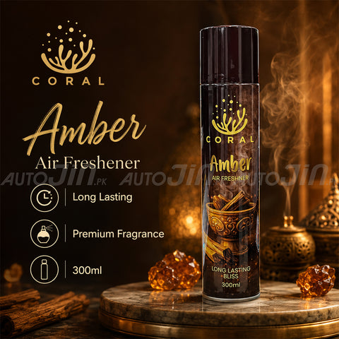 Coral Air Freshener Amber - 300ML - Car, Room & Office