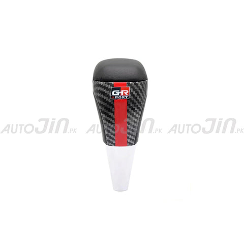 Toyota Hilux Revo/Fortuner GR Sport Carbon Fiber Gear Shift Knob Black and Red