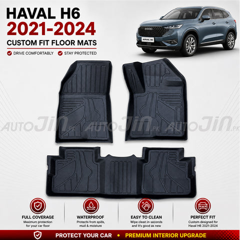 Haval H6 2021-2024 TPE Floor Mats Premium