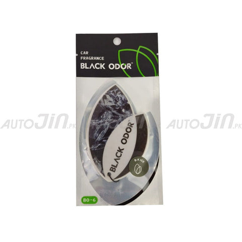 Black Odor Air Freshener Hanging Card - B-K Ice