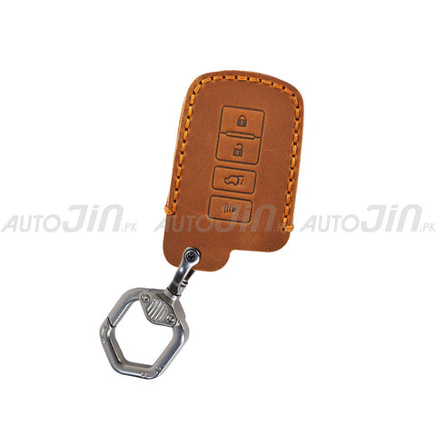 Toyota Corolla 2017-21 Leather Key Cover Brown