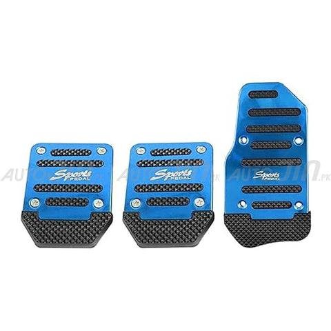 Aluminum Alloy Pedal Pads For Manual (Blue)