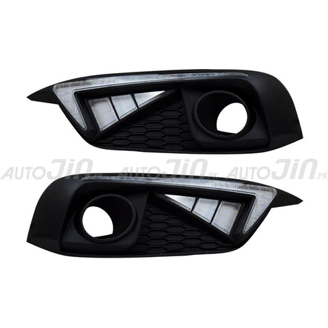 Honda Civic Fog Lights DRL Cover Nike Style - 2016-2021