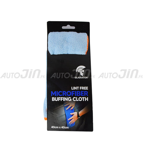 Gladiator Lint Free Microfiber Cleaning Cloth Blue 40x40