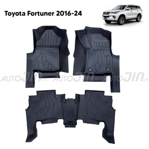 Toyota Fortuner 2016-2024 TPE Floor Mats Premium