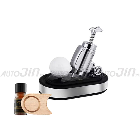 Rotating Golf Shaped Ornament Aromatherapy Creative Solar Air Freshener