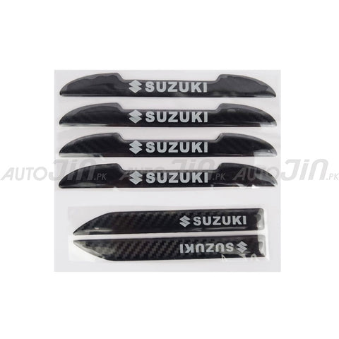 Suzuki Logo Car Door Guard Rearview Mirror Protector Cover Carbon