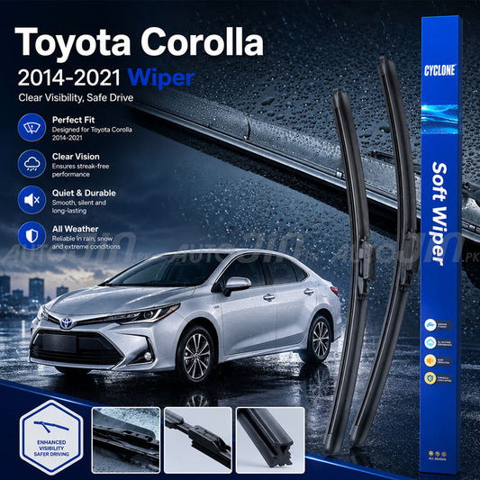 Cyclone Toyota Corolla 2014-2026 Wiper Balde Soft Windshield 1000