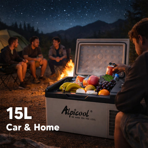 Alpicool C15 15L Car Refrigerator AC 12V DC 24V