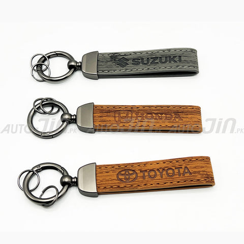 Luxury Leather Durable Design Keychain - Multicolour