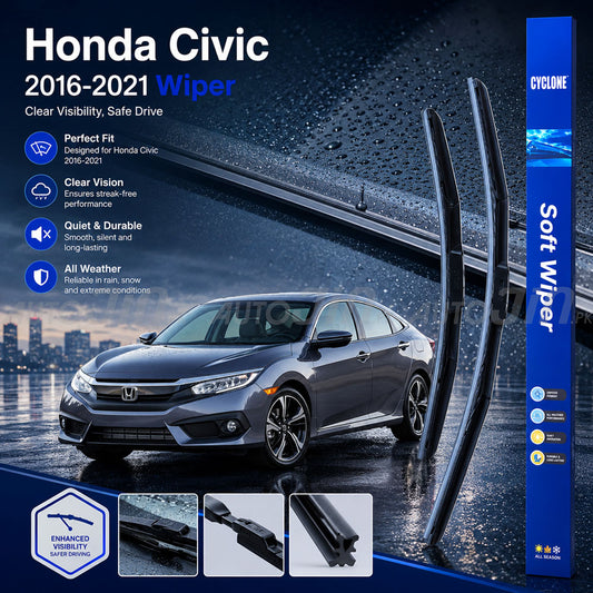 Cyclone Honda Civic 2016-2021 Wiper Balde Soft Windshield 1000